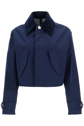 Cropped Canvas Jacket For Women - Ami Alexandre Mattiussi - Modalova