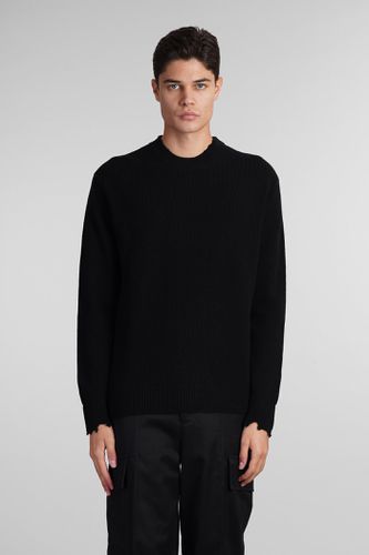 Laneus Knitwear In Black Wool - Laneus - Modalova