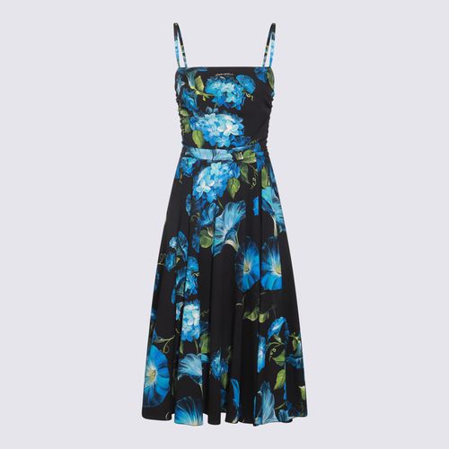 Black Multicolour Silk Blend Dress - Dolce & Gabbana - Modalova