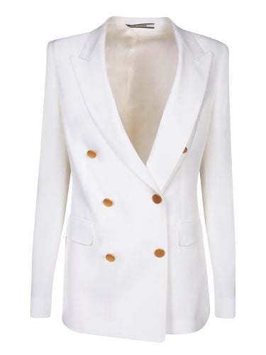 Double-breasted Fitted Blazer - Tagliatore - Modalova