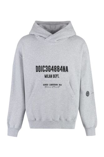 Dolce & Gabbana Logo Cotton Hoodie - Dolce & Gabbana - Modalova