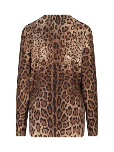 Animal Print Cardigan - Dolce & Gabbana - Modalova