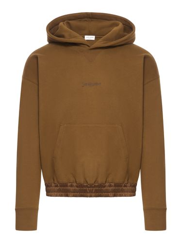 Brown Cotton Sweatshirt - Saint Laurent - Modalova