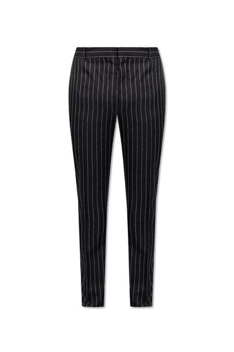 Pinstriped Front Trousers - Alexander McQueen - Modalova