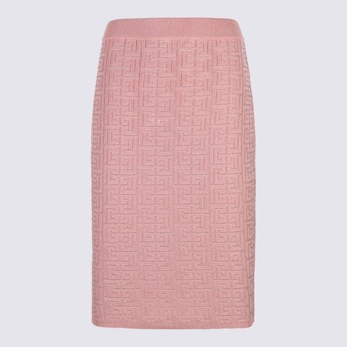 Balmain Pink Viscose Skirt - Balmain - Modalova
