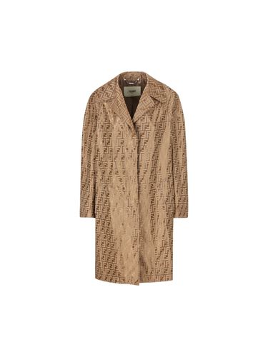 Fendi Ff Printed Long Sleeved Coat - Fendi - Modalova