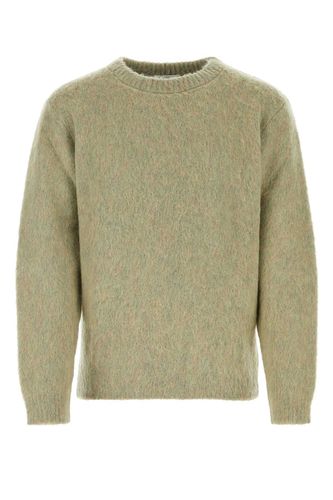 Sage Green Stretch Mohair Blend Sweater - Lemaire - Modalova