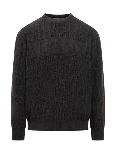 Versace Crew-neck Wool Sweater - Versace - Modalova