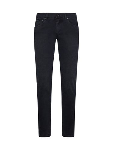 Buttoned Fitted Jeans - Dolce & Gabbana - Modalova