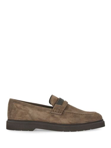 Suede penny Loafer - Brunello Cucinelli - Modalova