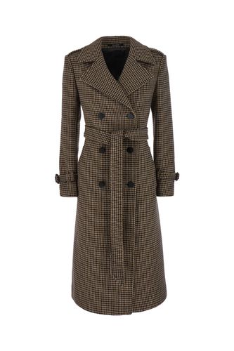 Embroidered Wool Blend Coat - Tagliatore - Modalova