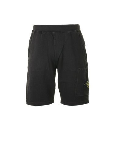 Cargo Bermuda Shorts In Malfilé Fleece - Stone Island - Modalova