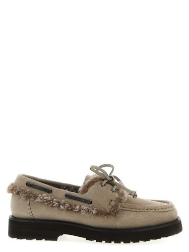 Precious Insert Boat Shoe - Brunello Cucinelli - Modalova
