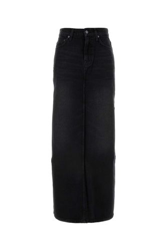 Black Denim The Fun Dip Slice Skirt - Mother - Modalova