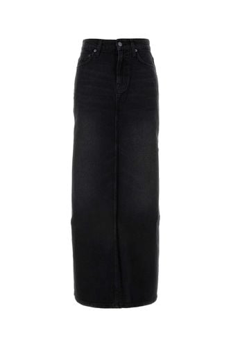 Black Denim The Fun Dip Slice Skirt - Mother - Modalova