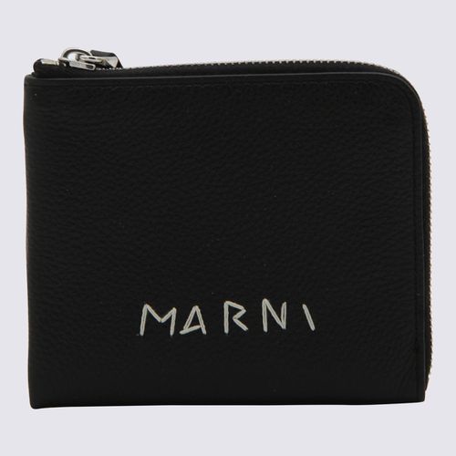 Marni Black Leather Wallet - Marni - Modalova