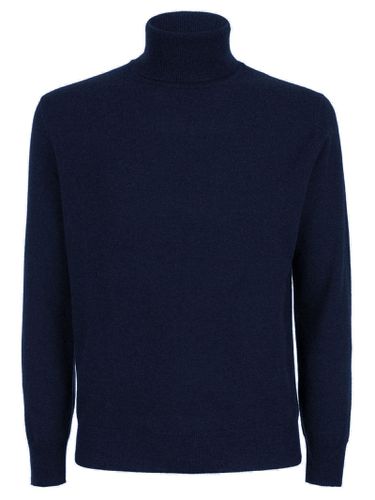 Blue Wool And Cashmere Sweater - Kangra - Modalova