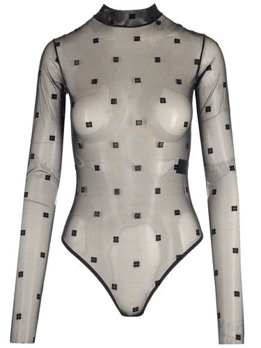 Transparent Bodysuit $g Motif - Givenchy - Modalova