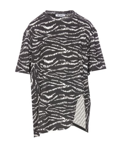 The Attico Zebra Print T-shirt - The Attico - Modalova