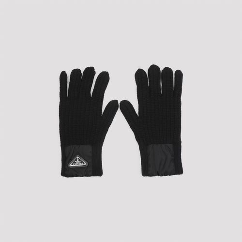 Prada Wool And Cashmere Gloves - Prada - Modalova