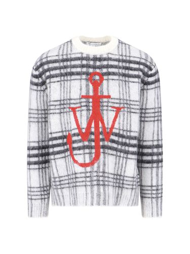 J. W. Anderson Logo Check Sweater - J.W. Anderson - Modalova