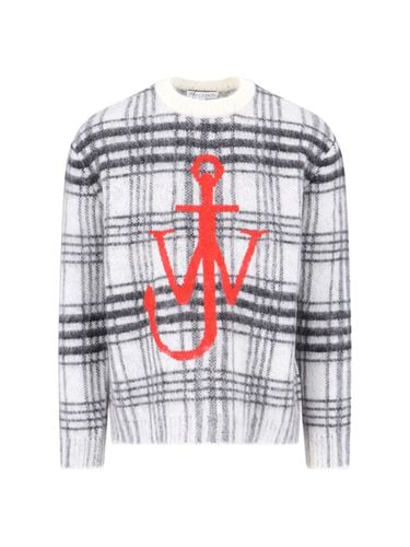 J. W. Anderson Logo Check Sweater - J.W. Anderson - Modalova