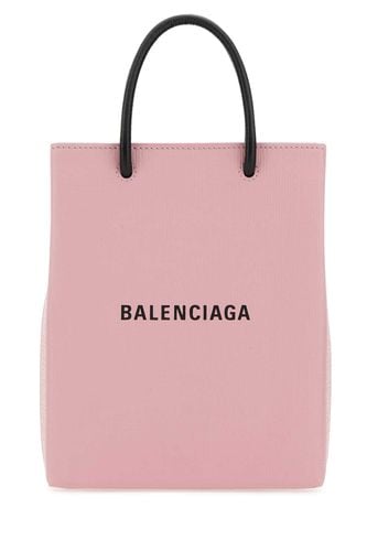Pastel Pink Leather Phone Case - Balenciaga - Modalova