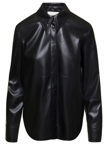 Naum Long-sleeve Shirt With Concealed Fastening In Faux Leather Woman - Nanushka - Modalova