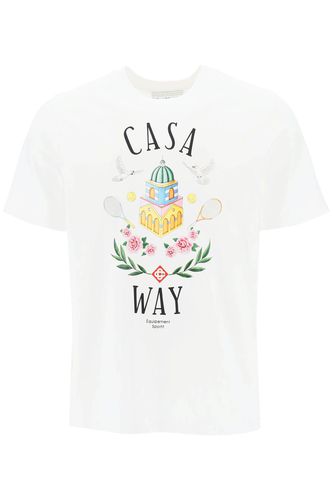 Casa Way Organic Cotton T-shirt - Casablanca - Modalova