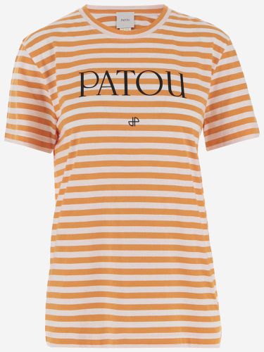 Striped Cotton T-shirt With Logo - Patou - Modalova