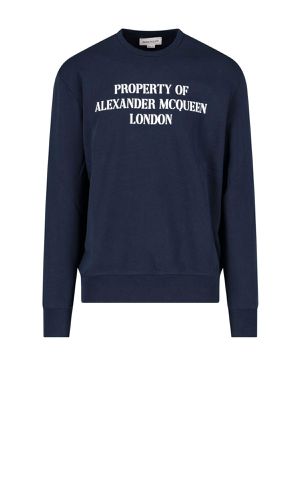 Printed Crewneck Sweatshirt - Alexander McQueen - Modalova