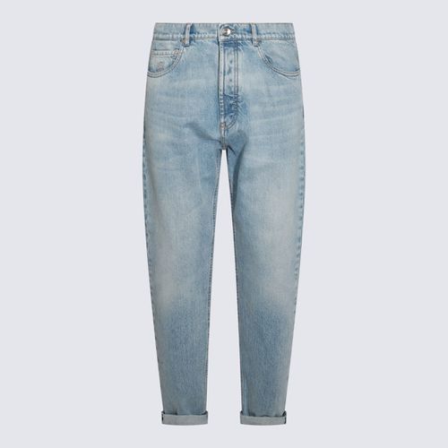 Blue Cotton Denim Jeans - Brunello Cucinelli - Modalova