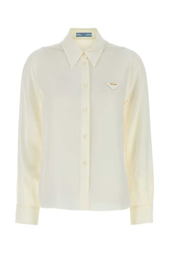 Prada White Silk Shirt - Prada - Modalova