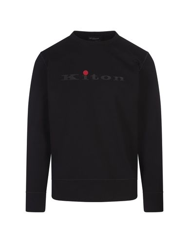 Crew Neck Sweatshirt With Logo - Kiton - Modalova