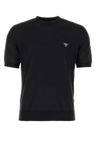 Prada Black Wool T-shirt - Prada - Modalova