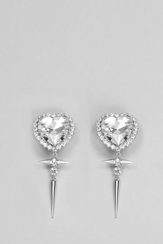 Crystal Heart Earrings - Alessandra Rich - Modalova