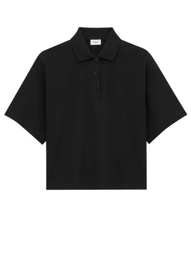 Cotton Blend Polo Shirt - Saint Laurent - Modalova