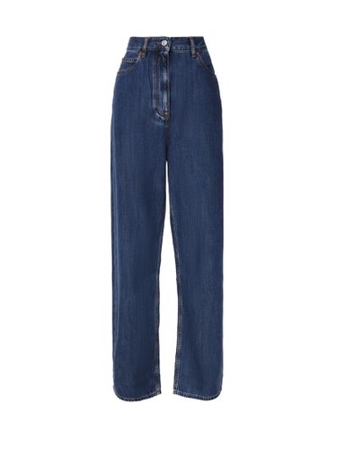 Wide Leg High-waisted Jeans - Valentino Garavani - Modalova