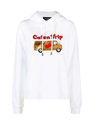 Hooded Sweatshirt With Caten Trip Print - Dsquared2 - Modalova