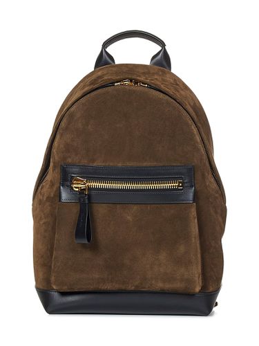 Suede And Smooth Calf Leather Buckley Backpack - Tom Ford - Modalova