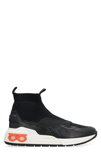 Knitted Sock-style Sneakers - Ferragamo - Modalova