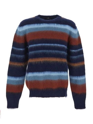 Etro Stripe Fluffy Knit Sweater - Etro - Modalova