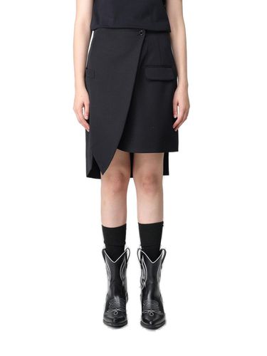 Asymmetric Wrap Designed Mini Skirt - Moschino - Modalova