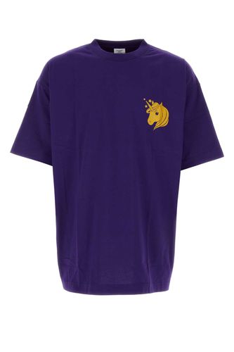 VETEMENTS Purple Cotton T-shirt - VETEMENTS - Modalova