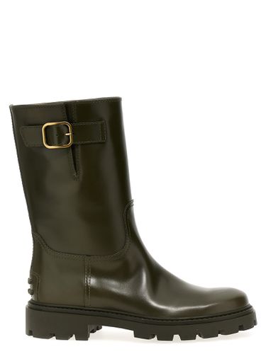 Tod's Buckle Leather Boots - Tod's - Modalova