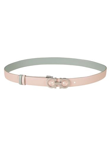 Double Gancini Buckled Belt - Ferragamo - Modalova