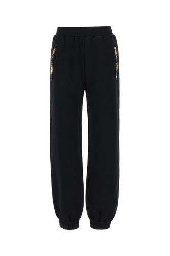 Moschino Black Cotton Joggers - Moschino - Modalova