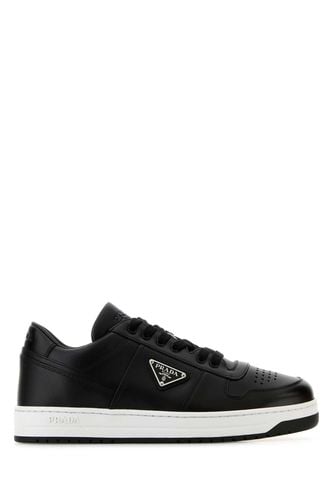 Black Leather Downtown Sneakers - Prada - Modalova