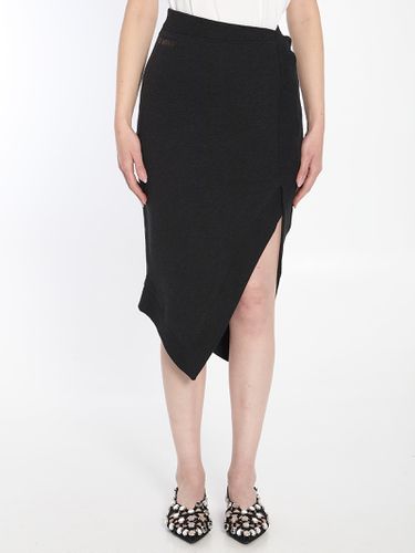 The Attico Asymmetrical Midi Skirt - The Attico - Modalova