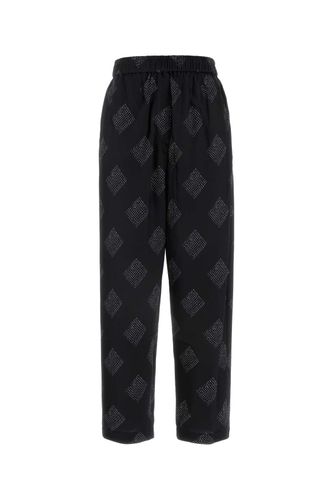 Embroidered Stretch Silk Pant - Giorgio Armani - Modalova